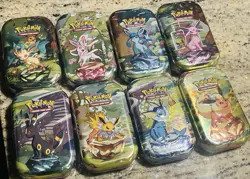 Pokemon Prismatic Evolutions Full Art Mini Tin Set New and Sealed - Image 2