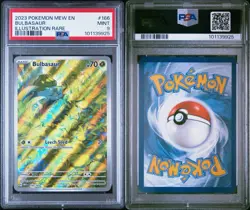 2023 Pokemon SV:151 Illustration Rare Bulbasaur 166/165 PSA 9 - Image 2