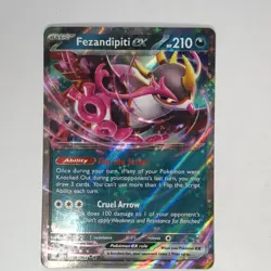 Pokemon Fezandipiti Ex 038/064 Sv: Shrouded Fable Double Rare Holo 210 HP - Image 1