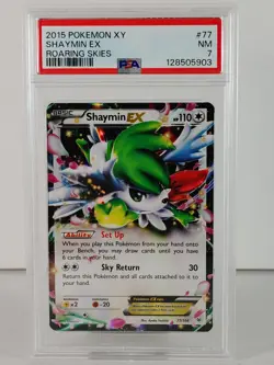 Shaymin EX - POKEMON - Roaring Skies - #77 - Ultra Rare - 2015 - PSA 7 - Image 1