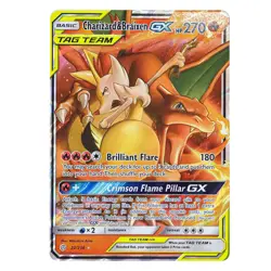 Charizard & Braixen GX 22/236 Tag Team Sm-Cosmic Eclipse Pokemon Tcg Nm-M - Image 1