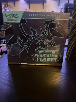 SEALED Pokemon Mega Evolution Phantasma Flames Elite Trainer Box ETB - Image 1