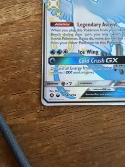 Pokemon Articuno GX SV54/SV94 Hidden Fates Shiny Vault Full Art Shiny Holo Rare - Image 5