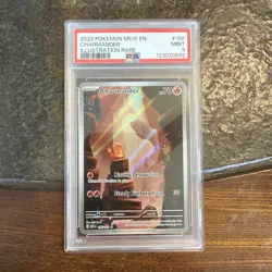PSA 9 Charmander 168/165 Sv: Scarlet & Violet 151 Holo 2023 Pokemon MEW EN - Image 1