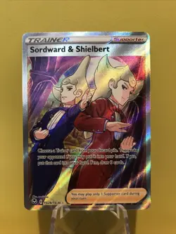 Sordward & Shielbert Full Art TG28/TG30 Silver Tempest Pokemon TCG Trainer LP - Image 1