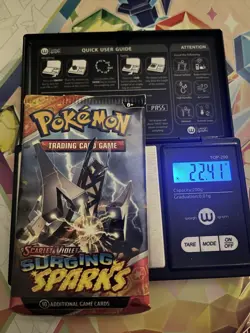 HEAVY! 22.41g Surging Sparks Pokemon TCG Booster Pack - Image 1