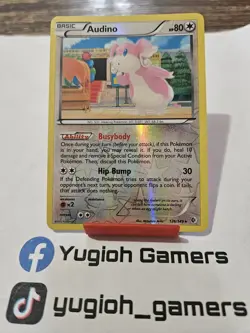 Pokemon Audino 126/149 Boundaries Crossed Reverse Holo Light Played - Image 1