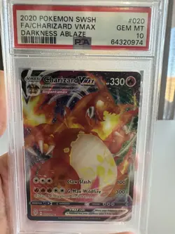 Pokemon Charizard VMAX 020/189 Swsh03 Darkness Ablaze Ultra Rare Holo PSA 10 - Image 1
