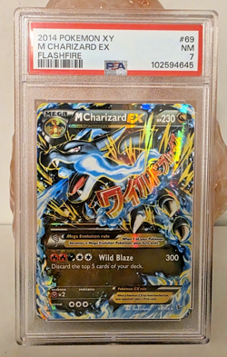 Pokemon M Charizard EX 69/106 XY Flashfire 2014 PSA 7 NM - Image 1