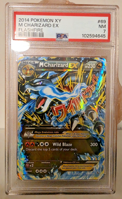 Pokemon M Charizard EX 69/106 XY Flashfire 2014 PSA 7 NM - Image 5