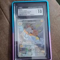 Pokemon Raichu Illustration Rare Holo CGC 10 Sv02: Paldea Evolved 211/193 - Image 1