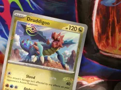 Pokemon Druddigon Master Ball Pattern Sv: White Flare 071/086 Uncommon Holo 120… - Image 3