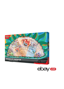 LIVE: Mask Of Ogerpon Premium Collection Pokemon ~ 10 Packs (opened live) - Image 1