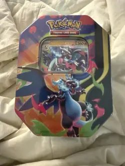 Pokemon TCG Mega Charizard X EX Tin Sealed - Image 1