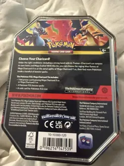 Pokemon TCG Mega Charizard X EX Tin Sealed - Image 2