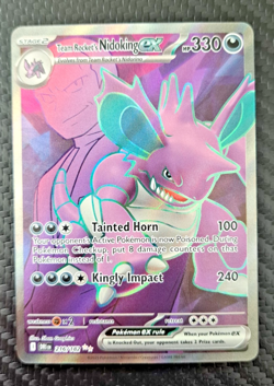 Pokemon Team Rocket's Nidoking ex 216/182 Sv10: Destined Rivals Ultra Rare NM - Image 1