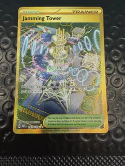 2025 Pokemon Scarlet & Violet Destined Rivals Jamming Tower Gold #243/182 - Image 1