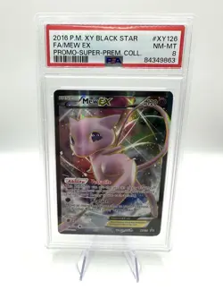 2016 POKEMON XY PROMO SUPER-PREMIUM COLLECTION #XY126 FULL ART/MEW EX PSA 8 - Image 1