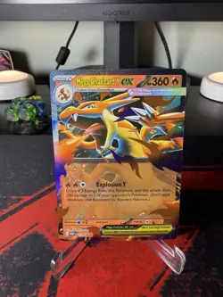Pokemon Mega Charizard Y ex Black Star Promo 030 MEP NM - Image 1