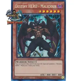 Yugioh! 1x Destiny HERO - Malicious RA03-EN001 Collector's Rare 1st Ed NM - Image 1