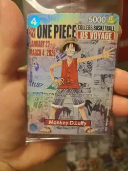 Monkey.D.Luffy (055) (College Basketball US Voyage) P-055 One Piece Promotion - Image 1