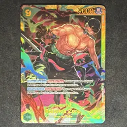 Bandai Roronoa Zoro OP06-118 Secret Rare Holo Foil 9000 Wings of the Captain On… - Image 1