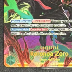 Bandai Roronoa Zoro OP06-118 Secret Rare Holo Foil 9000 Wings of the Captain On… - Image 5
