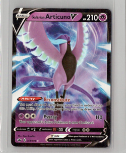 Galarian Articuno V 058/198 Pokemon TCG Chilling Reign Sword Shield Rare Card NM - Image 1