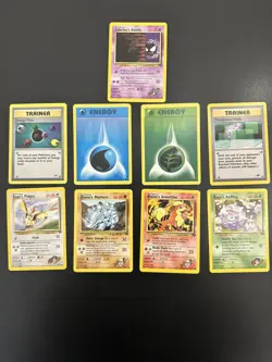 Pokemon Card TCG Gym Heroes / Challenge Common Uncommon Lot of 9 LP - Image 1