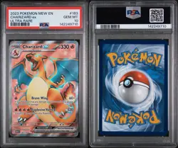Pokemon TCG Charizard EX Scarlet & Violet Holo Ultra Rare Card 183/165 PSA 10 GM - Image 3