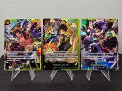 One Piece Monkey D. Luffy & Roronoa Zoro 21 Card Lot Leaders SECs SRs Full arts - Image 2