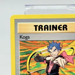 Pokemon TCG Trainer Koga 106/132 Gym Challenge Vintage 2000 Card LP - Image 2