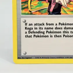 Pokemon TCG Trainer Koga 106/132 Gym Challenge Vintage 2000 Card LP - Image 5