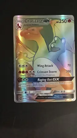 Charizard GX 150/147 Sm-Burning Shadows Rainbow Rare Holo 250 HP English Card - Image 1