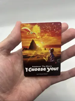 2017 Pikachu & Ash Pokemon the Movie I Choose You Promo Insert Card - Image 3