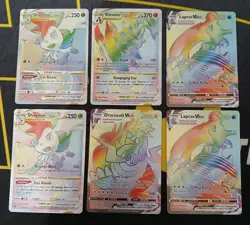 Pokemon - Rainbow Rares - Lot of 6 - All Cards NM - Image 1