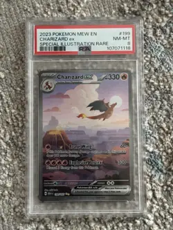 Charizard ex 199/165 SIR Pokemon Card Sv: Scarlet & Violet 151 | PSA 8 - Image 1