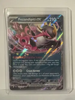 Fezandipiti ex 38/64 Ultra Rare Shrouded Fable NM Pokemon TCG Card - Image 1