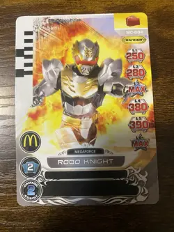 2013 Saban's Power Rangers - Action Card Game Robo Knight #MC-004 - McDonald's - Image 1