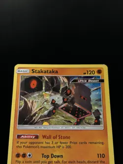 Stakataka SM209 - Pokemon Sun & Moon Black Star Promo Card - MP - Image 2
