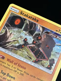 Stakataka SM209 - Pokemon Sun & Moon Black Star Promo Card - MP - Image 3