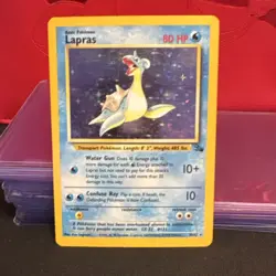 Pokemon Fossil Holo 2 Card Lot Muk 13/62 Lapras 10/62 in ~MP condition - Image 4