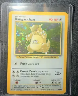 Pokemon Kangaskhan Jungle Holo Rare LP 5/64 Wizards of the Coast 1999 Card - Image 1
