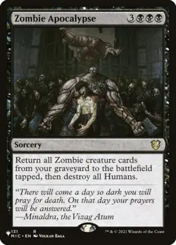 MTG ZOMBIE APOCALYPSE 131 - THE LIST: MIDNIGHT HUNT - BLACK SORCERY - RECURSION - Image 1