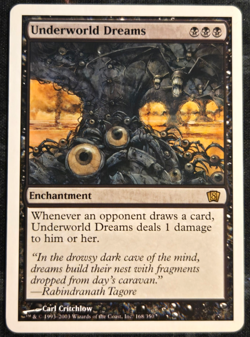 Underworld Dreams - Eighth Edition (8th) Rare MTG Magic the Gathering NM / LP - Image 1