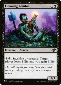 X 1 Gnawing Zombie NM-M J22 419 MTG Magic The Gathering - Image 1