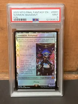 Summon: Bahamut (Foil) - FINAL FANTASY (FIN) Magic the Gathering PSA 9 - Image 1