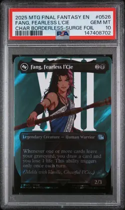 PSA 10 - MTG (Final Fantasy) - Fang, Fearless l'Cie #0526 Borderless Surge Foil - Image 1