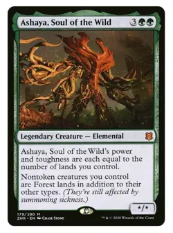 1x MTG Ashaya, Soul of the Wild - Zendikar Rising Mythic! NM Mint! - Image 1