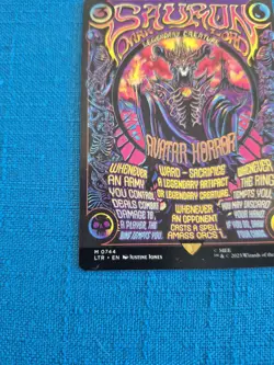 MTG Sauron the Dark Lord POSTER Non Foil #744 LOTR Lord of the Rings Magic - Image 4